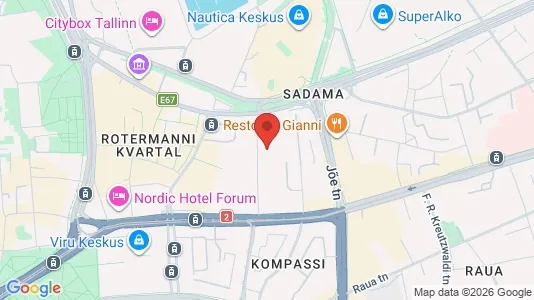 Apartments for rent i Tallinn Kesklinna - kort over placeringen