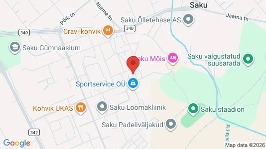 Apartments for rent i Saku - kort over placeringen