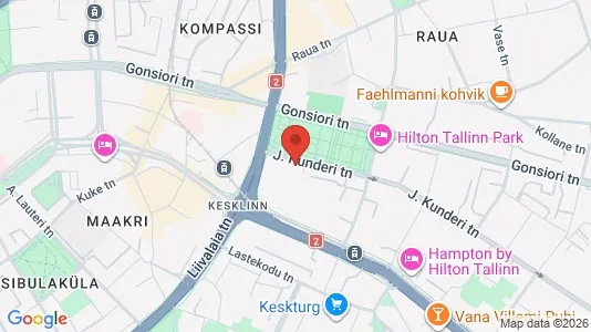 Apartments for rent i Tallinn Kesklinna - kort over placeringen