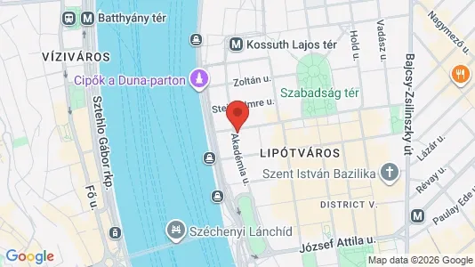 Apartments for rent i Budapest Belváros-Lipótváros - kort over placeringen