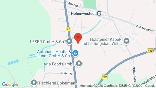 Apartments for rent i Rendsburg-Eckernförde - kort over placeringen