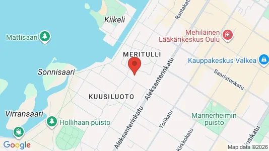 Apartments for rent i Oulu - kort over placeringen