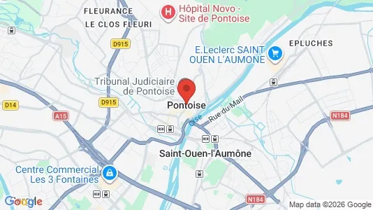 Houses for rent i Pontoise - kort over placeringen