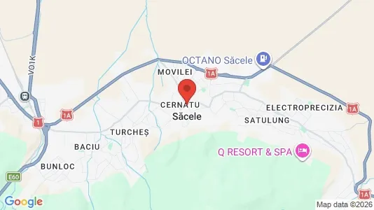 Apartments for rent i Săcele - kort over placeringen