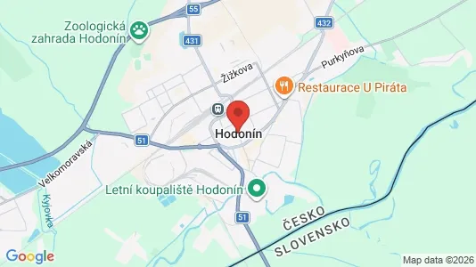Houses for rent i Hodonín - kort over placeringen