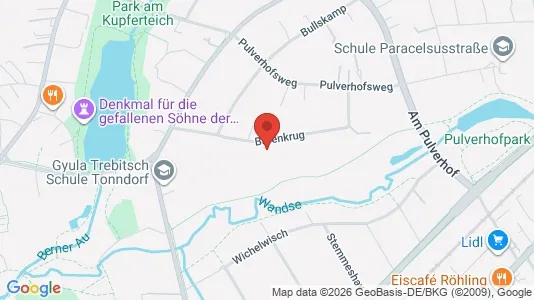 Apartments for rent i Hamburg Wandsbek - kort over placeringen