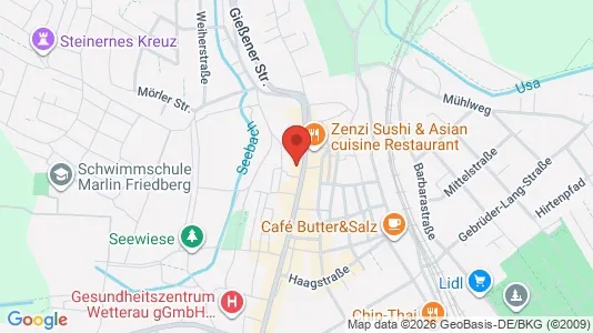 Apartments for rent i Wetteraukreis - kort over placeringen