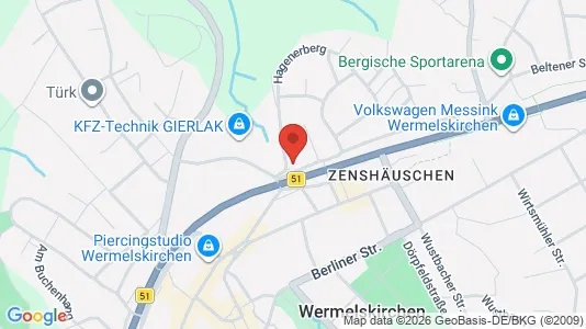 Apartments for rent i Rheinisch-Bergischer Kreis - kort over placeringen