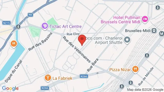 Apartments for rent i Brussels Anderlecht - kort over placeringen