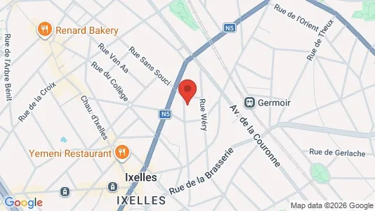 Apartments for rent i Brussels Elsene - kort over placeringen