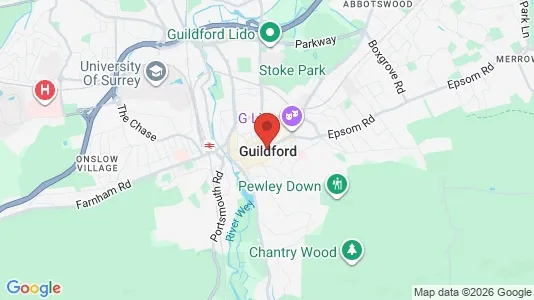 Apartments for rent i Guildford - Surrey - kort over placeringen