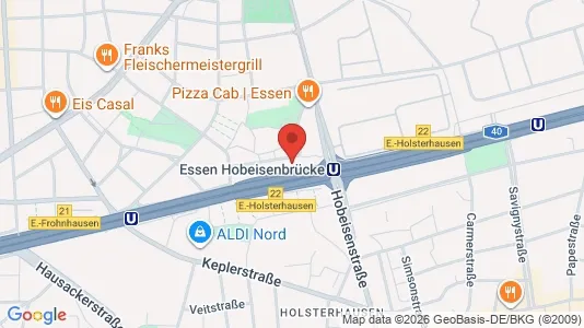 Apartments for rent i Essen - kort over placeringen