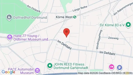 Apartments for rent i Dortmund - kort over placeringen