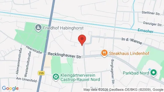 Apartments for rent i Recklinghausen - kort over placeringen