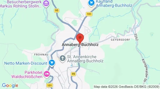 Apartments for rent i Erzgebirgskreis - kort over placeringen