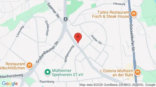 Apartments for rent i Mülheim an der Ruhr - kort over placeringen