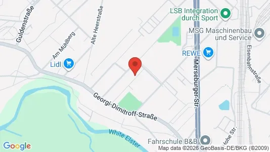Apartments for rent i Halle (Saale) - kort over placeringen
