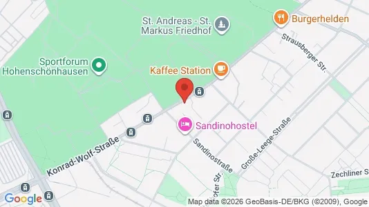 Apartments for rent i Berlin Lichtenberg - kort over placeringen