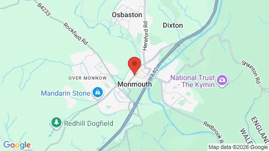 Houses for rent i Monmouth - Gwent - kort over placeringen