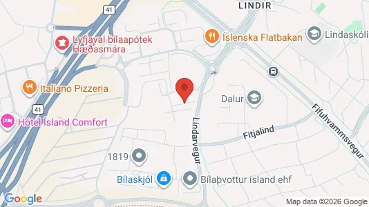 Apartments for rent i Kópavogur - kort over placeringen