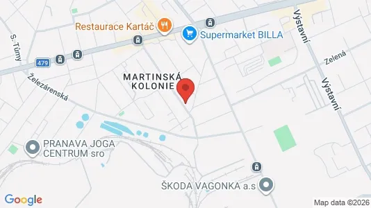 Apartments for rent i Ostrava-město - kort over placeringen