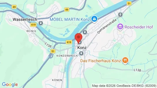 Apartments for rent i Trier-Saarburg - kort over placeringen