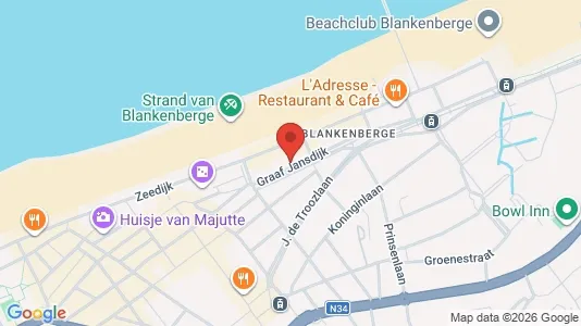 Apartments for rent i Blankenberge - kort over placeringen