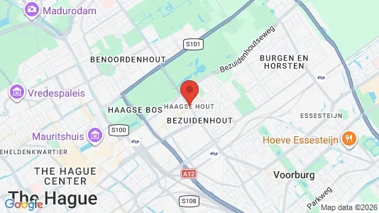 Apartments for rent i The Hague Haagse Hout - kort over placeringen