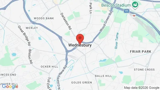 Apartments for rent i Wednesbury - West Midlands - kort over placeringen