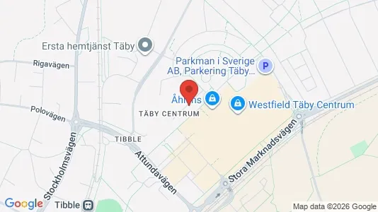 Apartments for rent i Täby - kort over placeringen