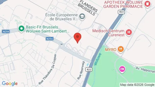 Apartments for rent i Brussels Sint-Lambrechts-Woluwe - kort over placeringen