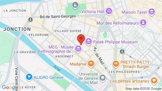 Apartments for rent i Geneva Plainpalais - kort over placeringen