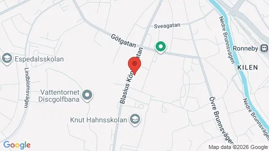 Apartments for rent i Ronneby - kort over placeringen