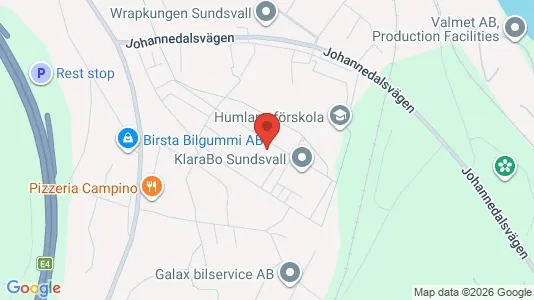 Apartments for rent i Sundsvall - kort over placeringen