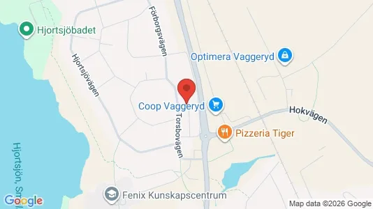 Apartments for rent i Vaggeryd - kort over placeringen