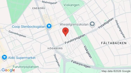 Apartments for rent i Helsingborg - kort over placeringen