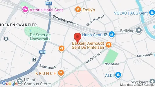 Apartments for rent i Stad Gent - kort over placeringen