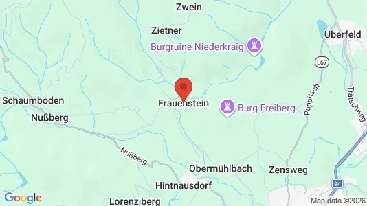 Apartments for rent i Frauenstein - kort over placeringen