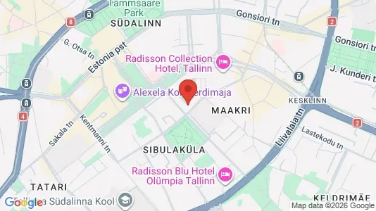 Apartments for rent i Tallinn Kesklinna - kort over placeringen