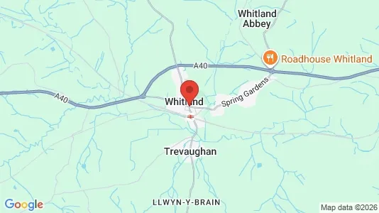 Houses for rent i Whitland - Dyfed - kort over placeringen
