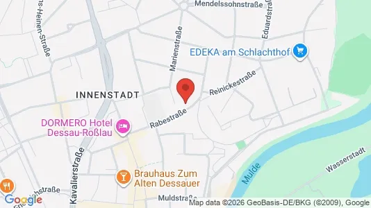 Apartments for rent i Dessau-Roßlau - kort over placeringen