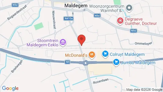 Apartments for rent i Maldegem - kort over placeringen