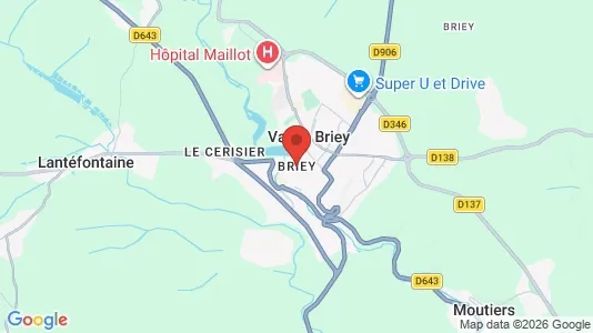 Apartments for rent i Briey - kort over placeringen