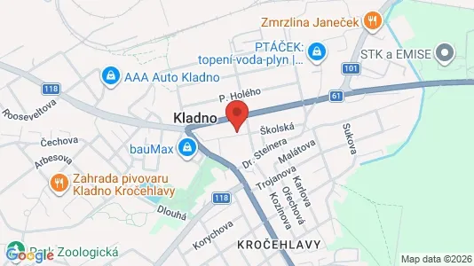 Apartments for rent i Kladno - kort over placeringen