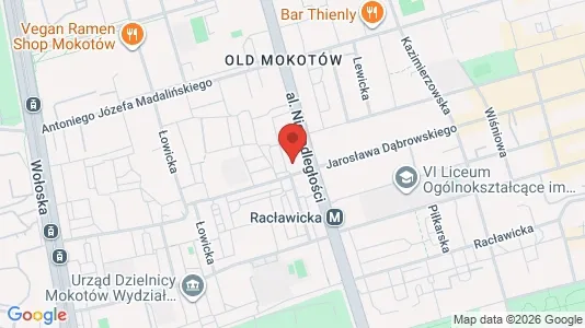 Apartments for rent i Warszawa Mokotów - kort over placeringen