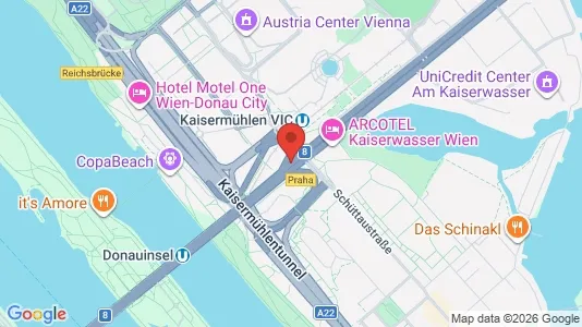 Apartments for rent i Vienna Donaustadt - kort over placeringen