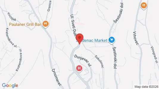 Apartments for rent i Sljeme (Medvednica-Tomislavac) - kort over placeringen