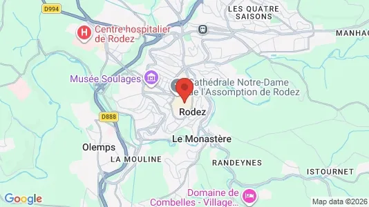 Apartments for rent i Rodez - kort over placeringen
