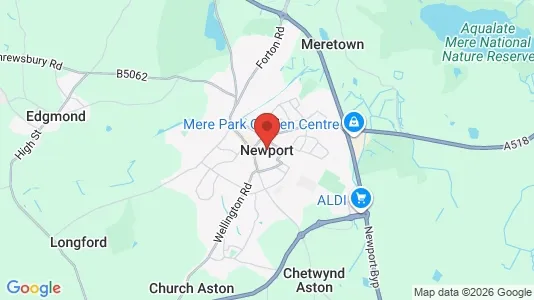 Houses for rent i Newport - Shropshire - kort over placeringen
