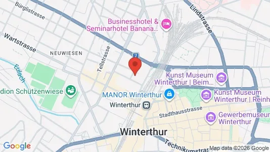 Apartments for rent i Winterthur - kort over placeringen
